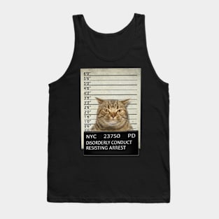 Cat Mugshot Tank Top